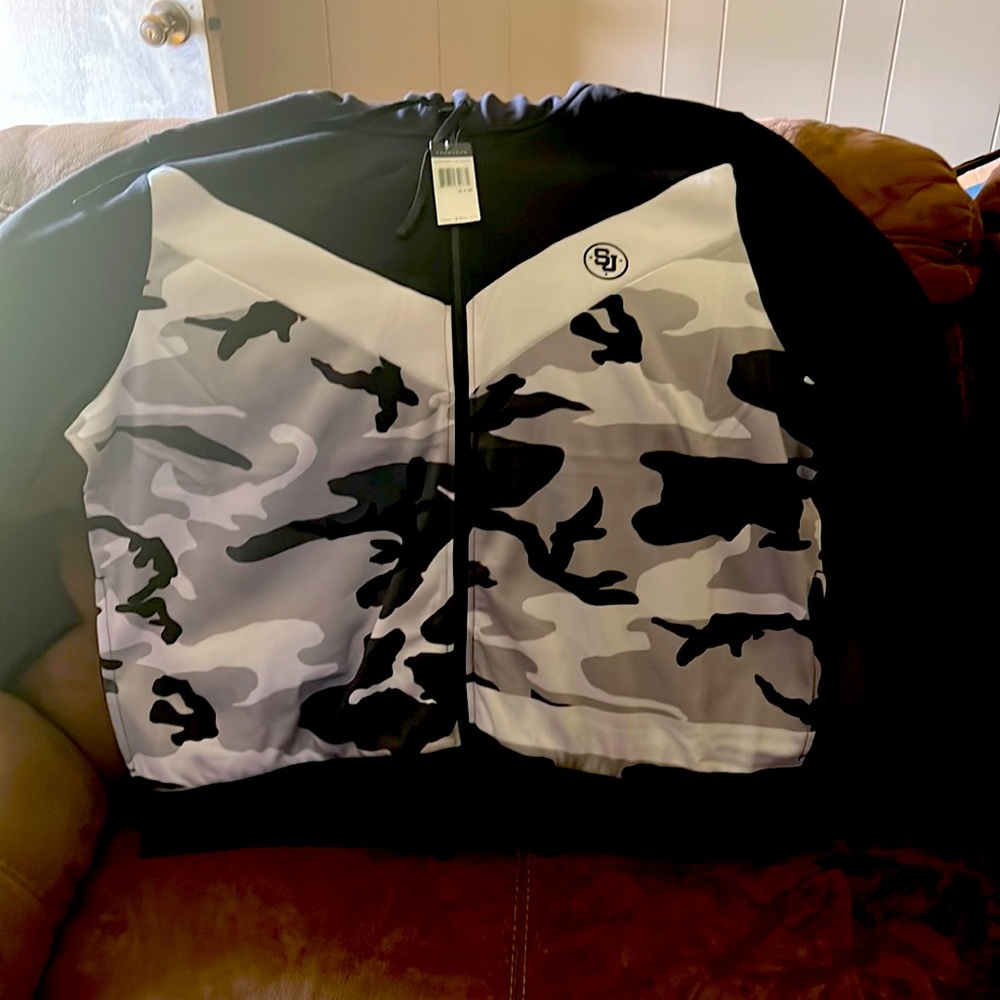 Sean John camouflage zip up hoodie